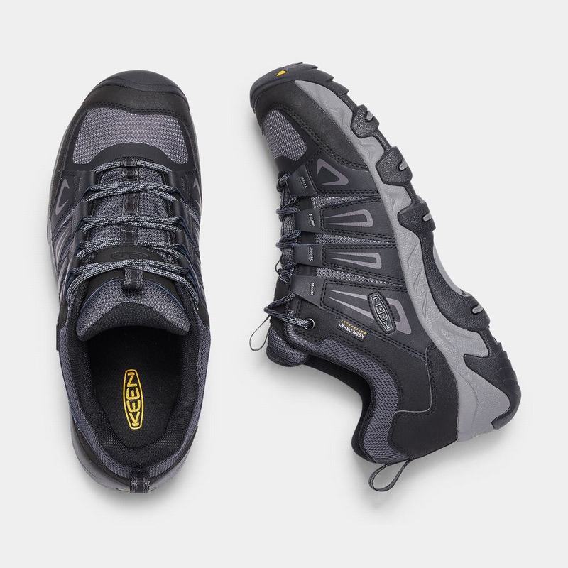 Zapatillas Trekking Keen Hombre Colombia - Keen Oakridge Waterproof Azul Marino (DQNZU1063)